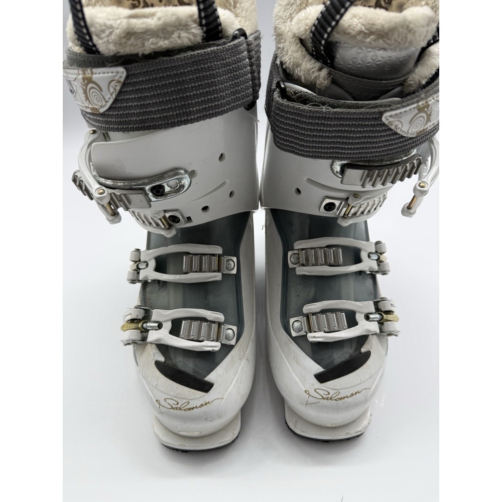 Salomon Divine 55‎ Ski Boots White/Cry Translucent Womens Ski Boots 22